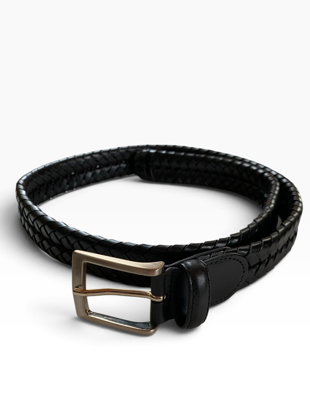 Brooks Brothers Braided Leather Belt Size 32 Made in Italy
